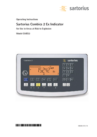 Thumbnail of document Manual - Minebea Intec Combics 2 Ex, Explosion Proof Digital Weight Indicator